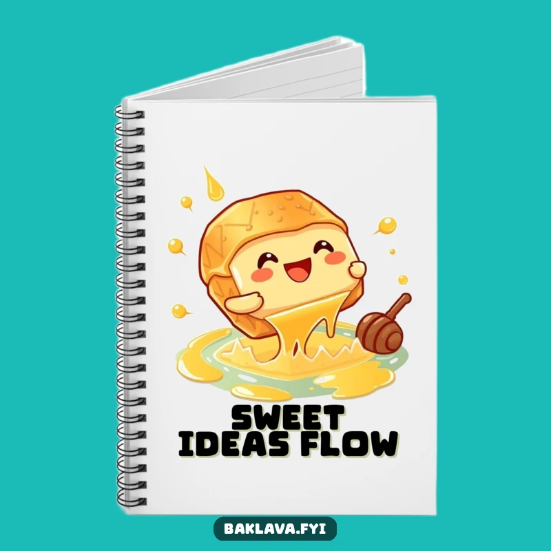 Funny Giggling Baklava Notebook - Sweet Ideas & Honey Dives