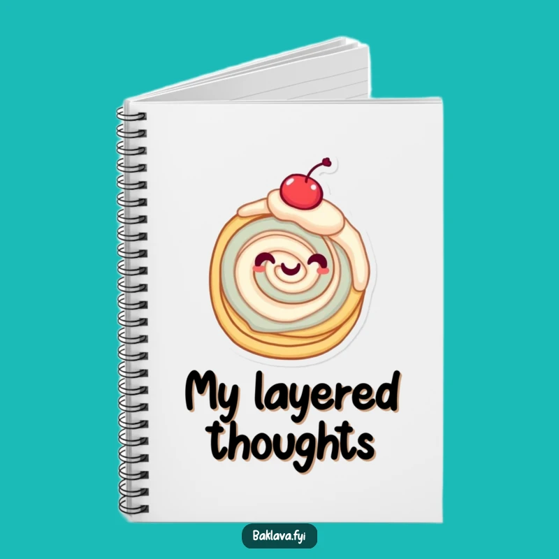 Funny Twirling Pastry Notebook: Jot Down Sweet Thoughts