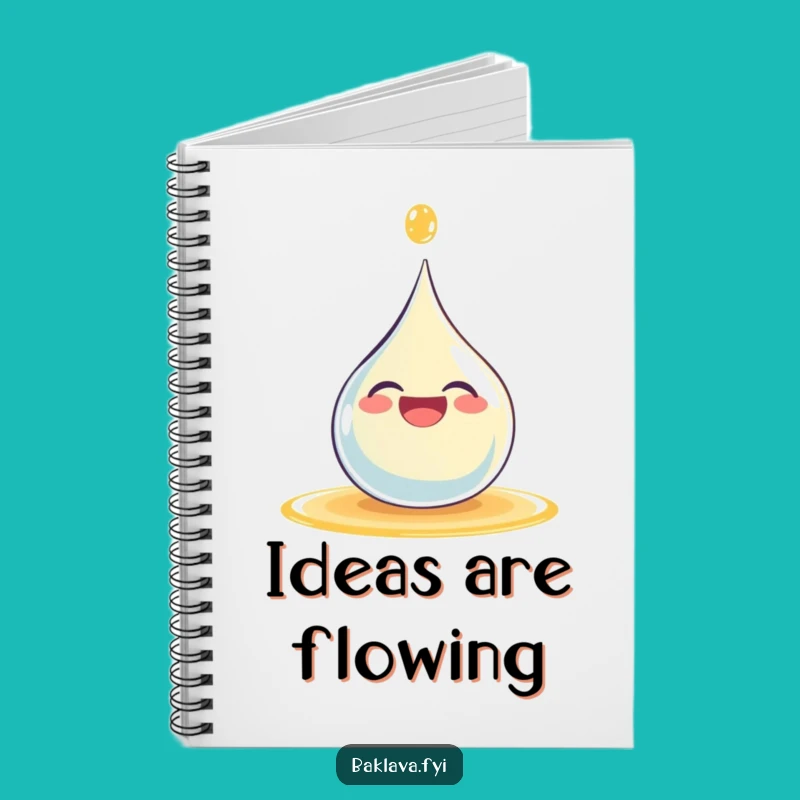 Funny Syrup Droplet Notebook - Hilarious Journal for Sweet Ideas