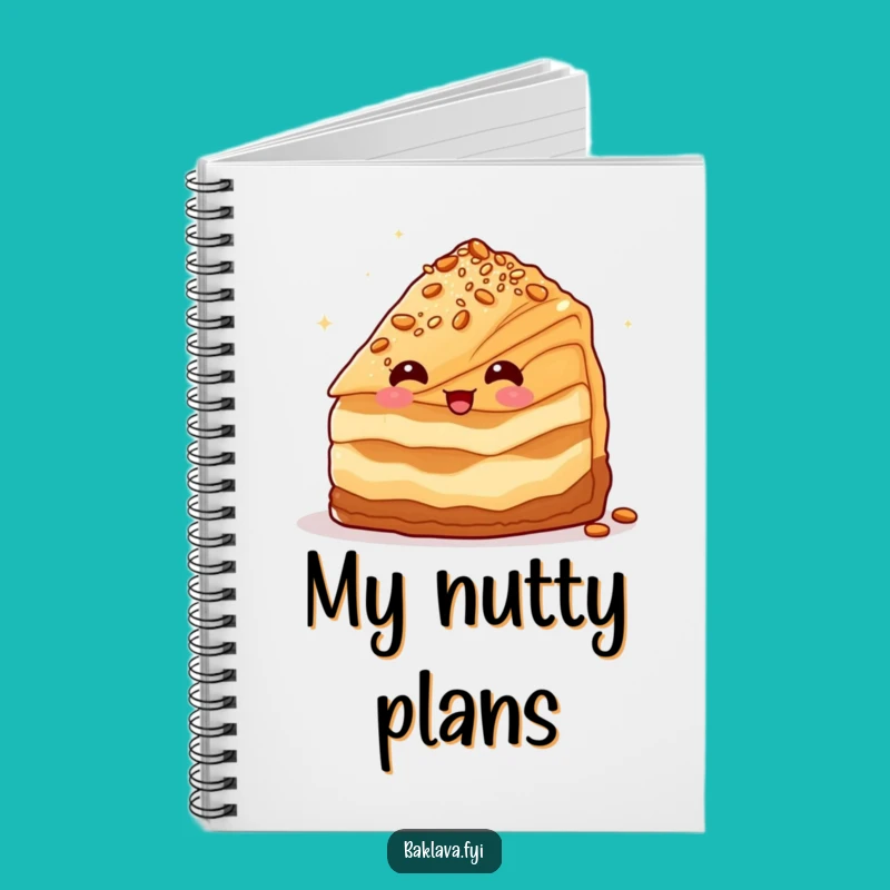 Funny Winking Baklava Notebook: Jot Down Sweet Thoughts