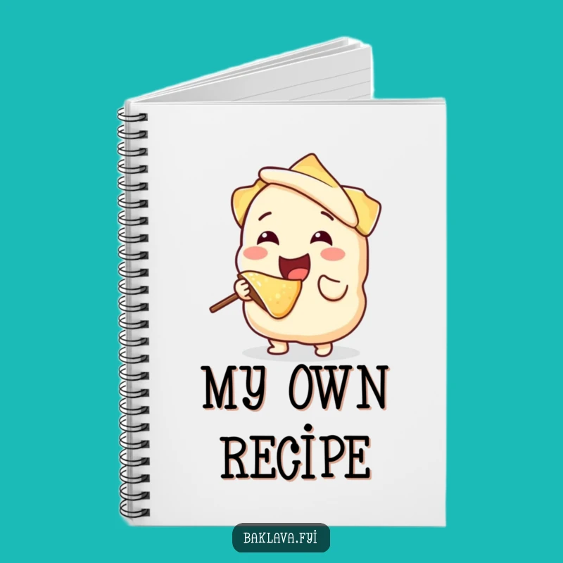 Funny Phyllo Dough Bite Notebook - Recipe Notes with a Humorous Twist