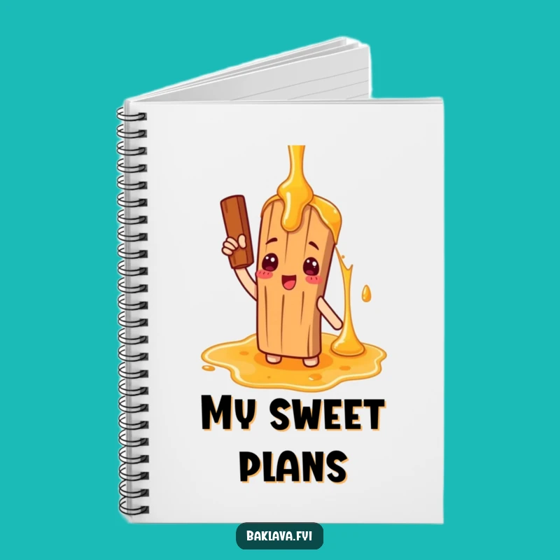 Funny Cinnamon Stick Saluting Honey Notebook: Jot Down Ideas with Comical Sweet Flair