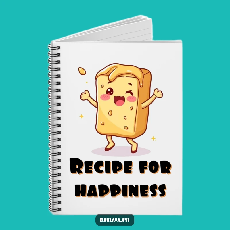 Funny Dancing Baklava Notebook: Jot Down Sweet Ideas