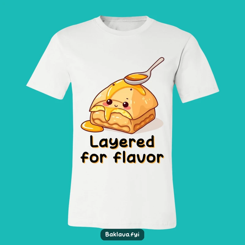 Funny Baklava Honey T-Shirt – Wearable Dessert with a Curious Twist