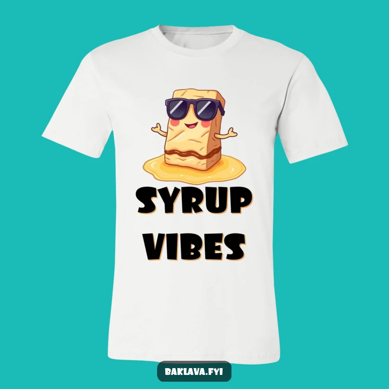 Funny Cool Baklava T-Shirt - Rock Your Day with Hilarious Dessert Style!