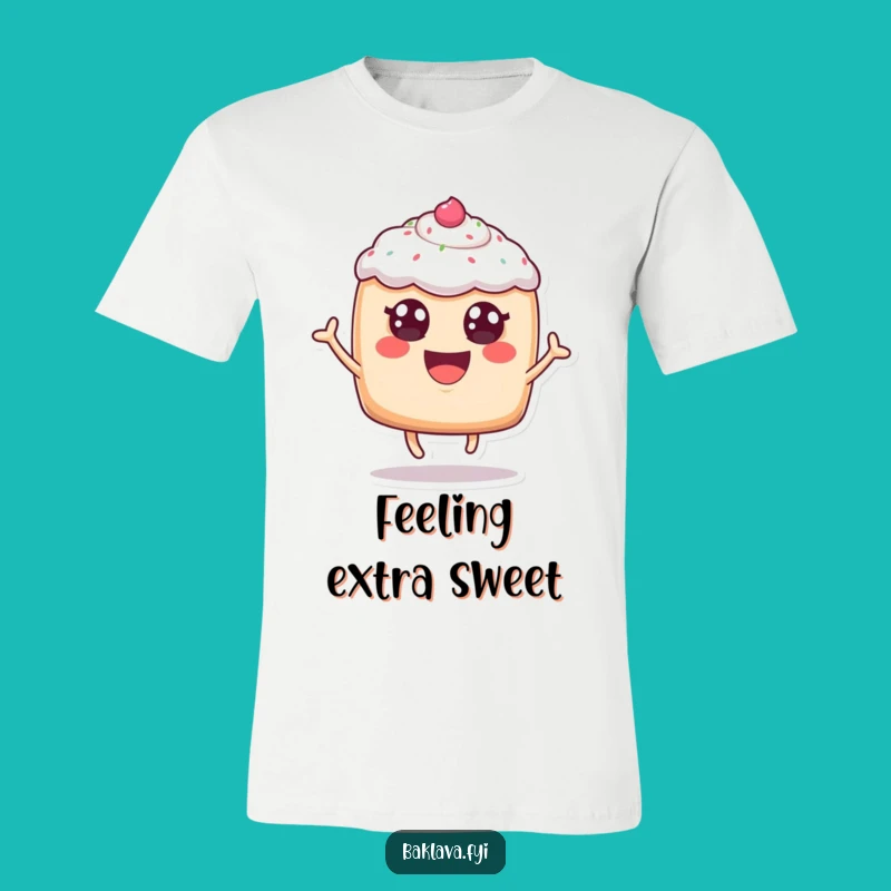 Funny Leaping Pastry T-Shirt - Cheerful Bakery Humor Apparel Gift