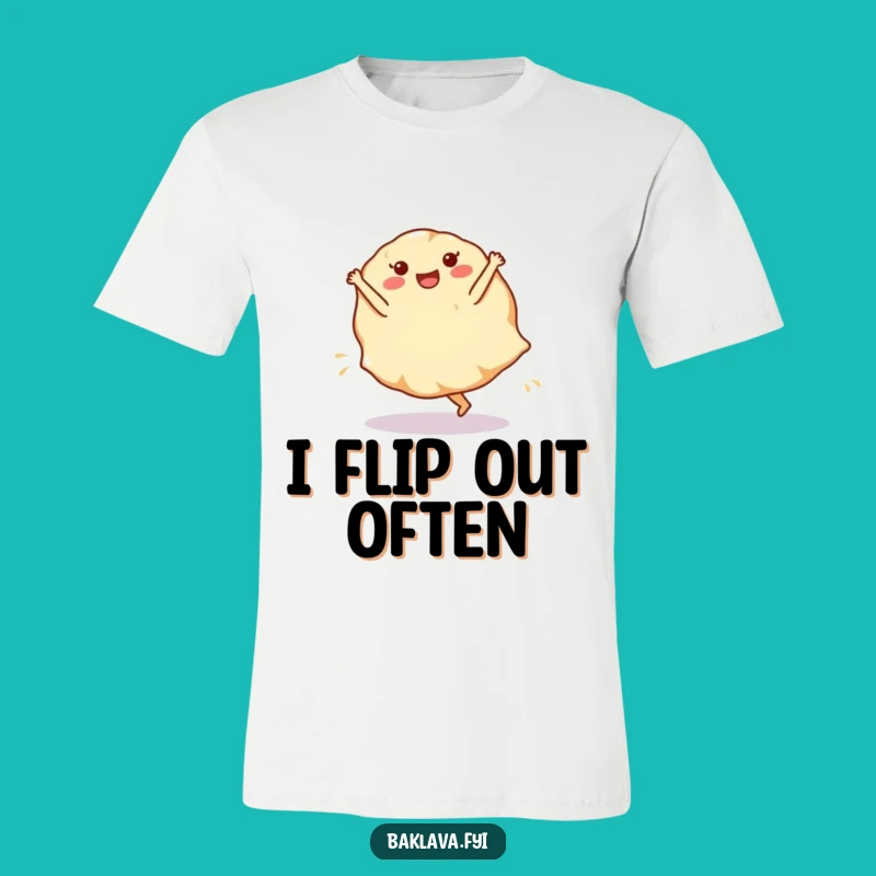 Funny Phyllo Dough Cartwheel T-Shirt - Wear Your Pastry Moves