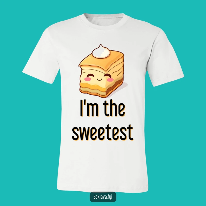 Funny Winking Baklava T-Shirt - Dessert Lover's Humorous Tee
