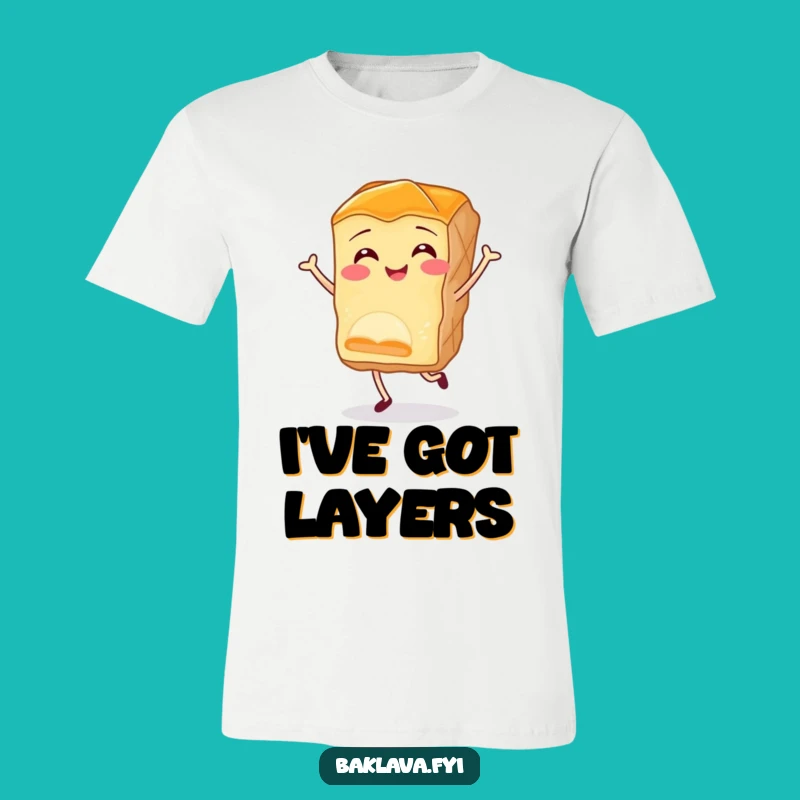 Funny Baklava Jig T-Shirt - Joyful Pastry Design for Dessert Lovers & Gift