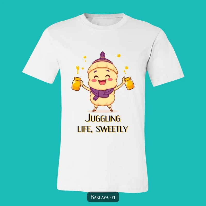 Funny Baklava T-Shirt: Honey Jar Juggler - Hilarious Sweet Gift