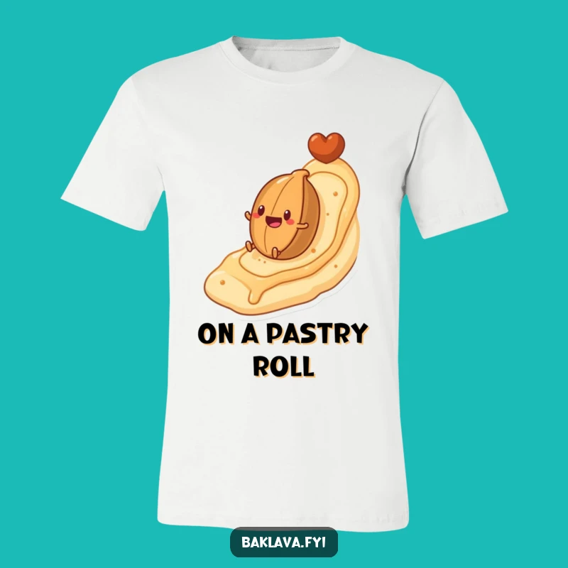 Funny Nut Rolling Pastry T-Shirt: Wear Your Deliciously Humorous Adventure