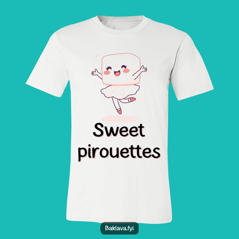 Funny Sugar Cube Pirouette T-Shirt - Delighted Sweet Design for Treat Lovers & Gift