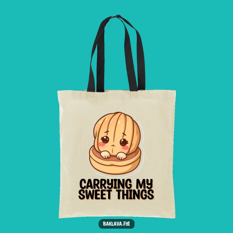 Funny Walnut Pastry Tote Bag - Stylish & Hilarious Carry-All for Daily Errands