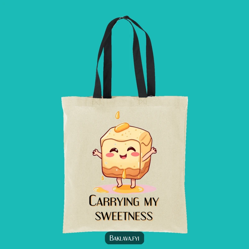 Funny Dancing Baklava Tote: Carry Your Sweet Side