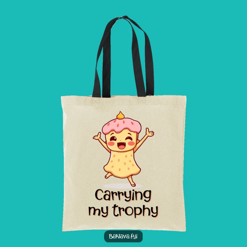 Funny Baklava Dance Tote Bag: Carry Your Triumphs with Sweet Style
