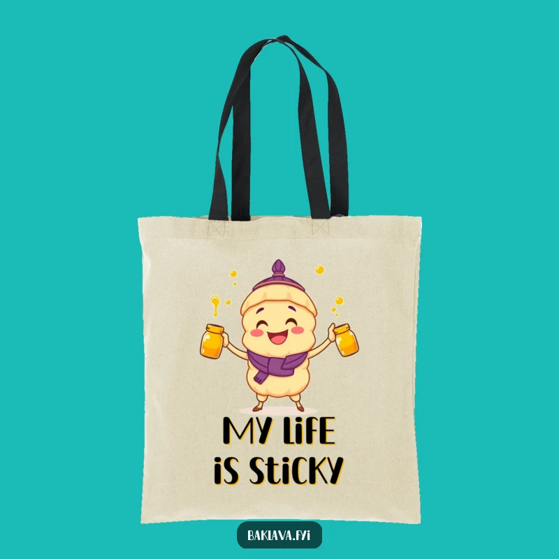 Funny Baklava Tote Bag: Honey Juggler - Great Gift Idea