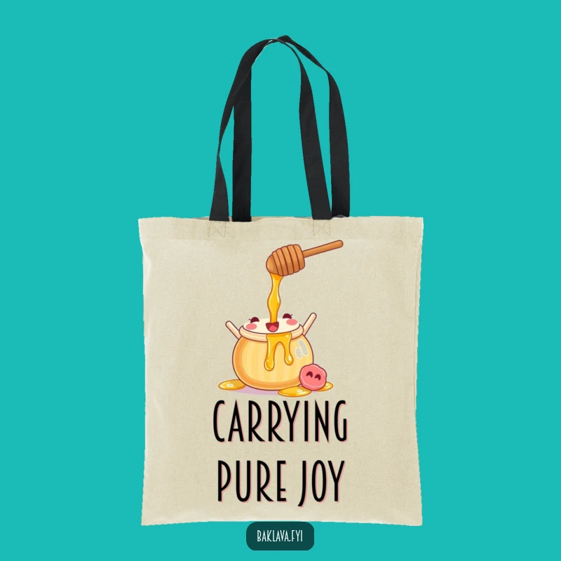 Funny Honey Pot Pouring Syrup Tote Bag - Carry Sweetness Everywhere