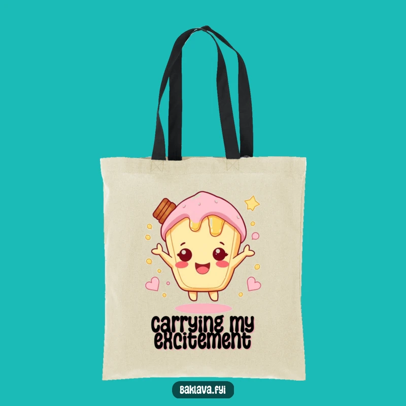 Funny Hopping Honey Pastry Tote: Carry Sweet Excitement
