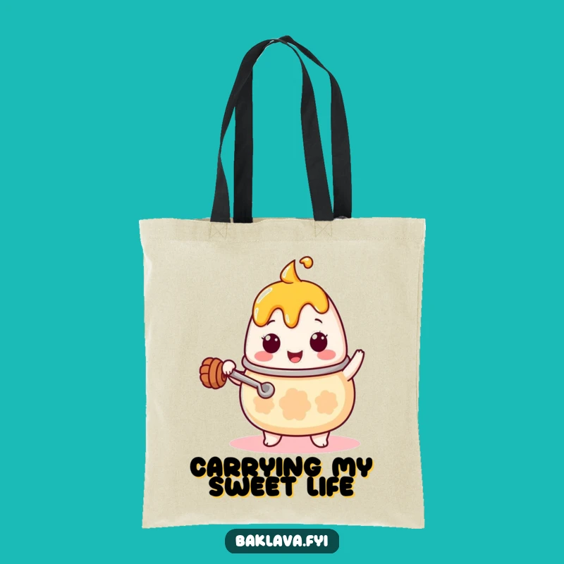 Funny Kawaii Honey Pot Stirring Tote Bag - Stylish and Humorous Carry-All