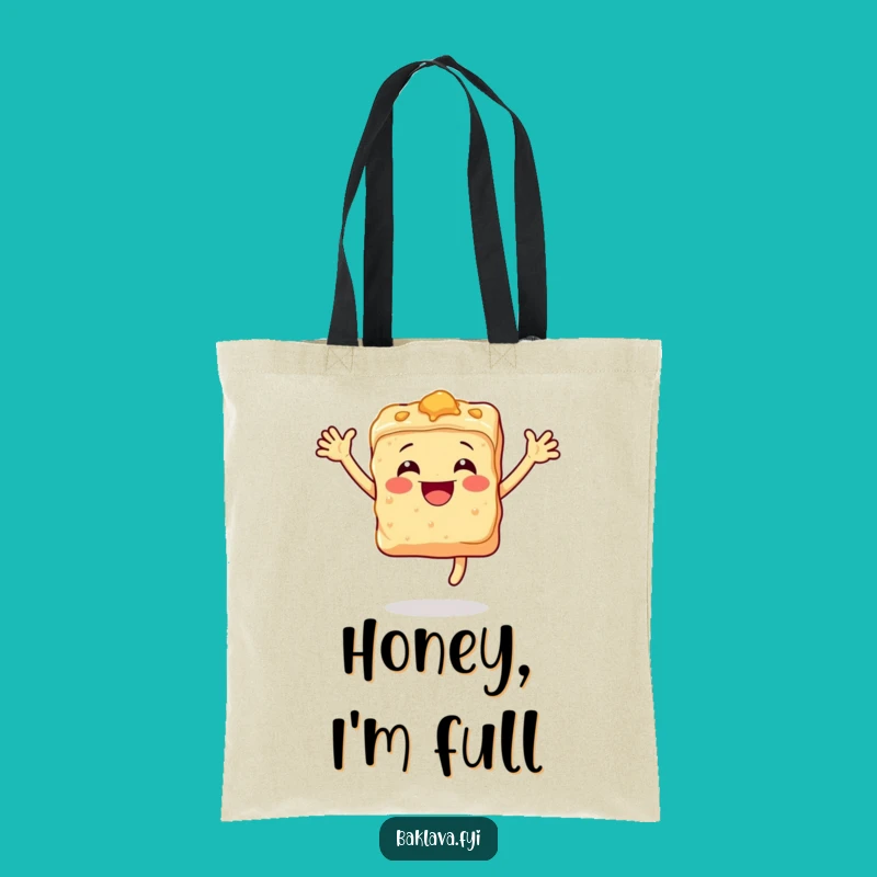 Funny Baklava Tote Bag: Carry Your Sweetness Everywhere