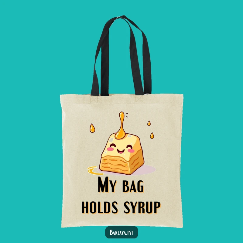 Funny Baklava Juggling Syrup Tote Bag: Carry Your Sweetness & Humor!